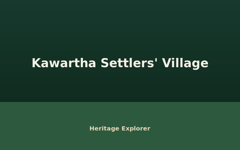 A horse-drawn wagon on a village road at Kawartha Settlers' Village